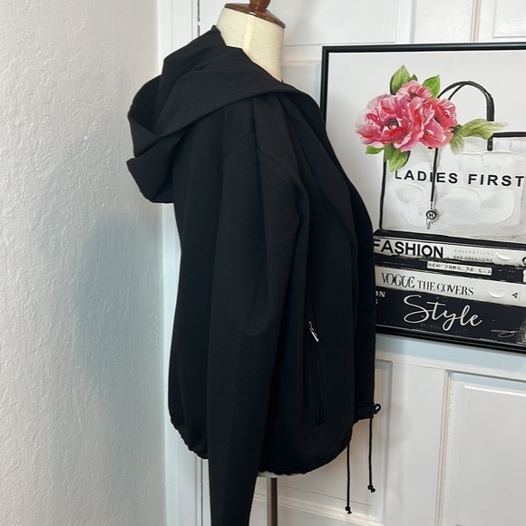 BLANKNYC Black Hooded Cotton Blend Jacket Size S - Picture 2 of 7